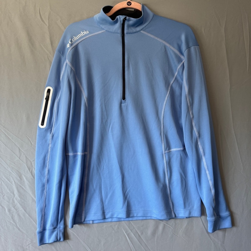 Columbia Golf Mens 1/4 Quarter Zip Medium Omni-Wick Shotgun Sporty Athleisure
